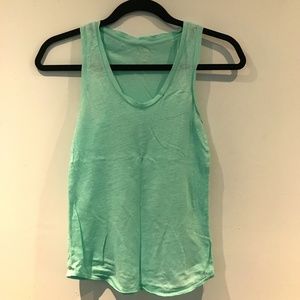 J.Crew linen teal sleeveless top - S